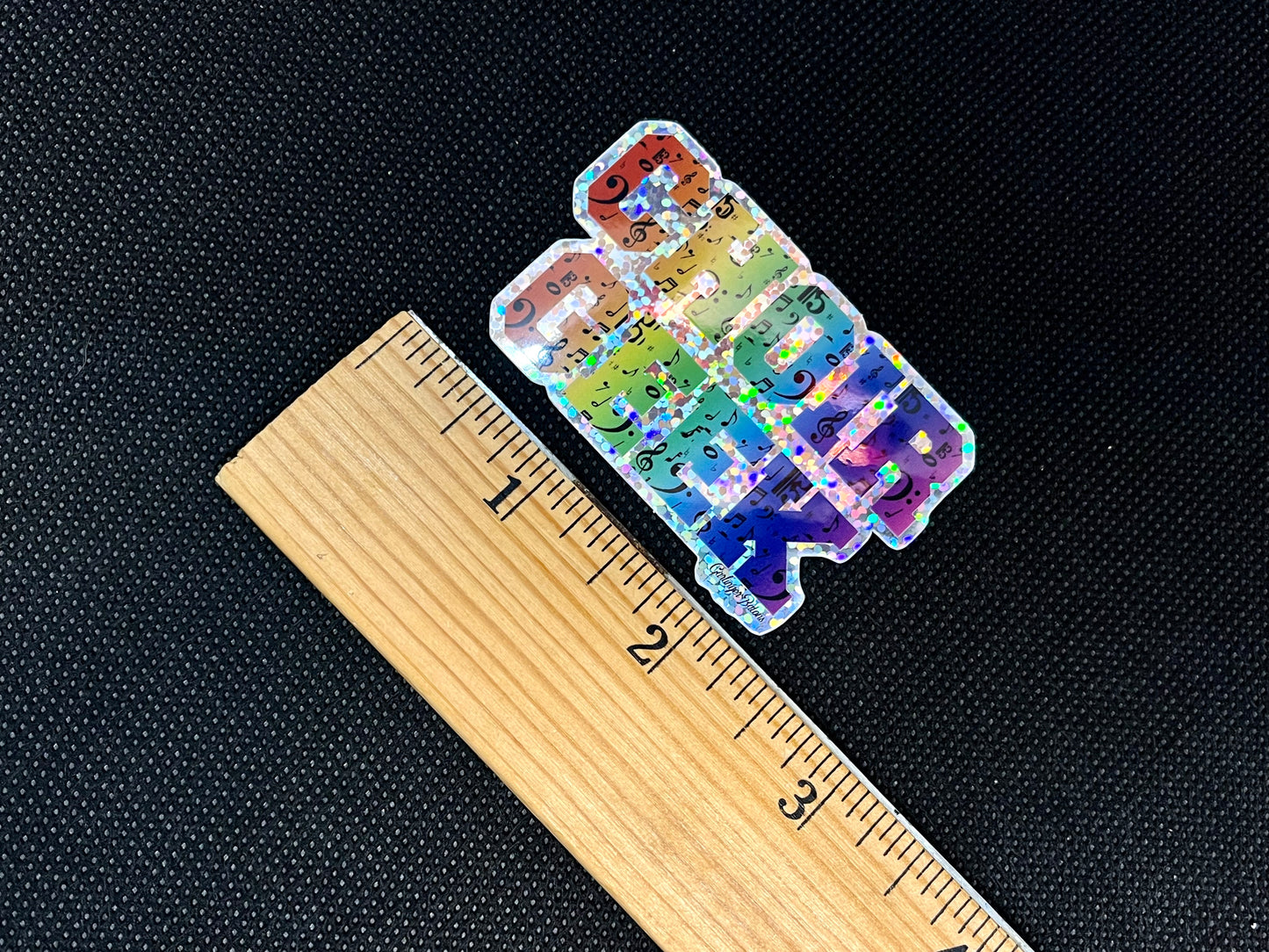 Choir Geek- Glitter Sticker