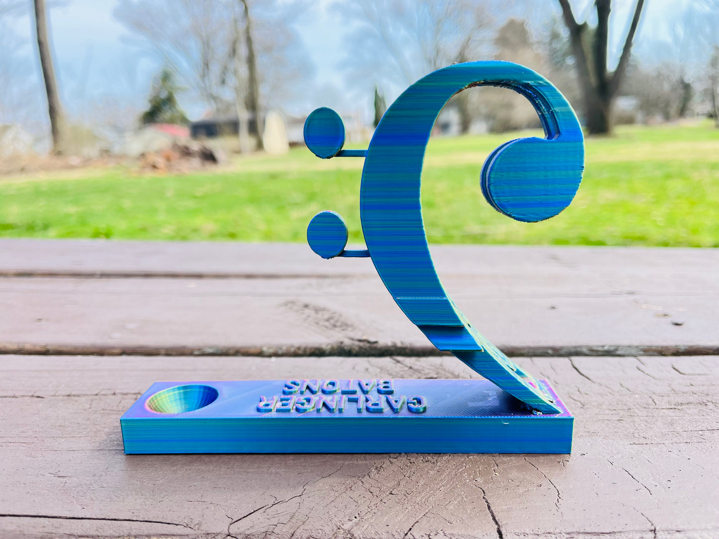 Trombone & Bass Transforming Baton Stand STL File