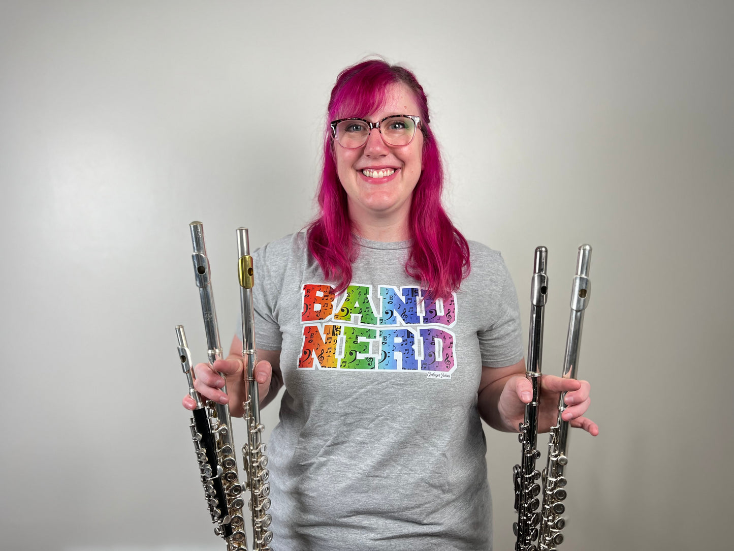 Band Nerd- Rainbow Music Shirt