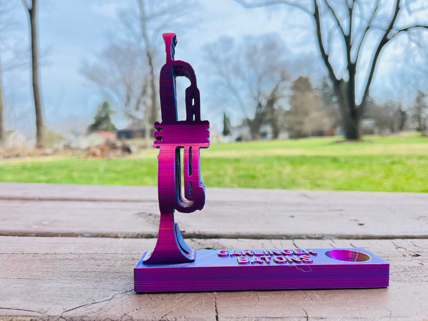Trumpet & Treble Transforming Baton Stand STL File