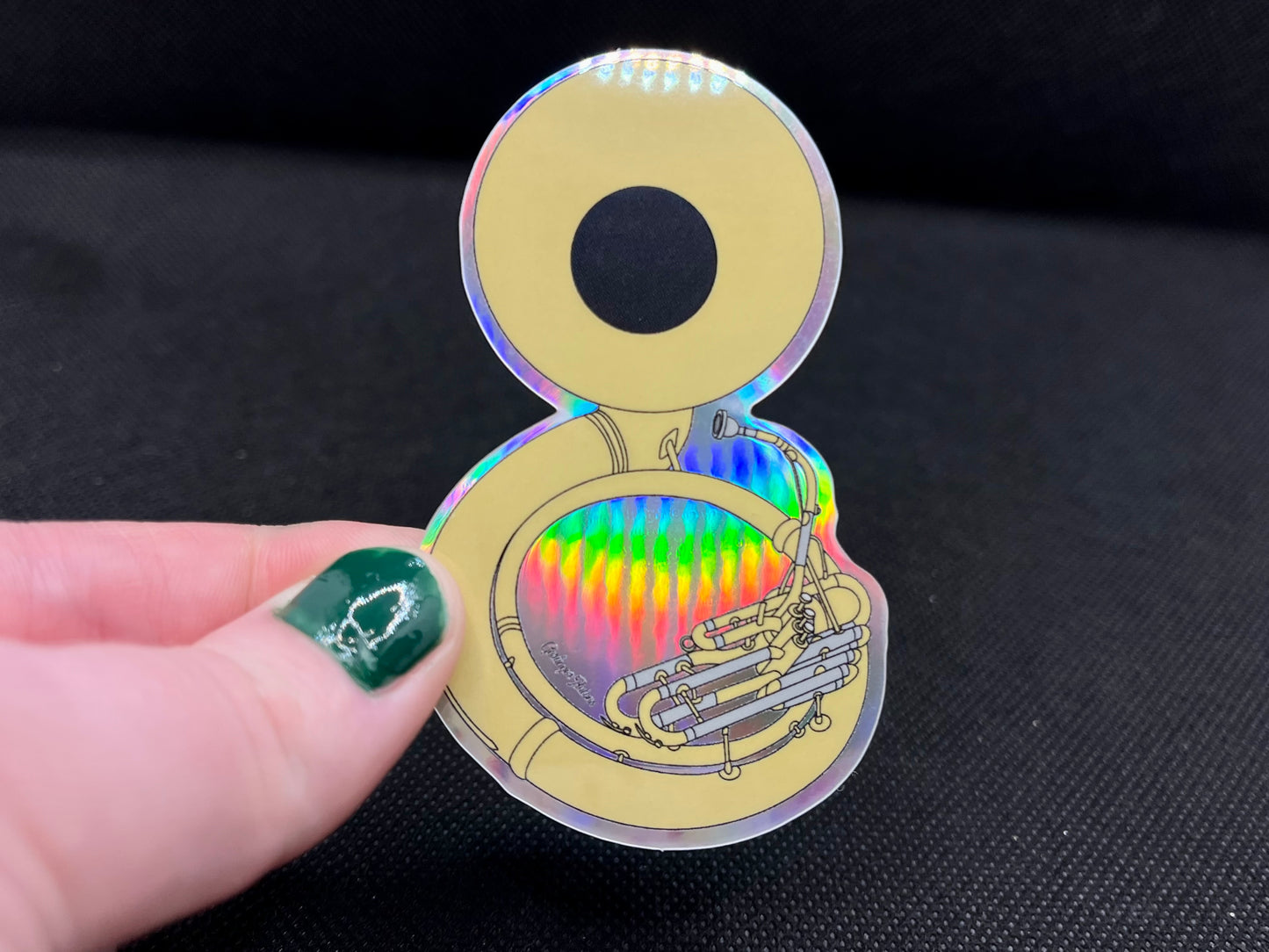 Sousaphone- Holographic Sticker