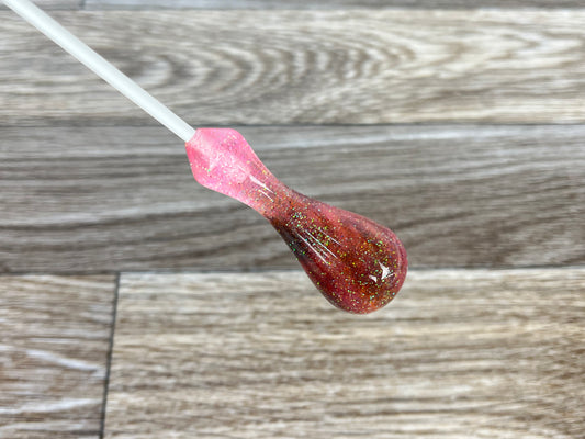 Pink and Black Glitter- Ergonomic Acrylic Conducting Baton