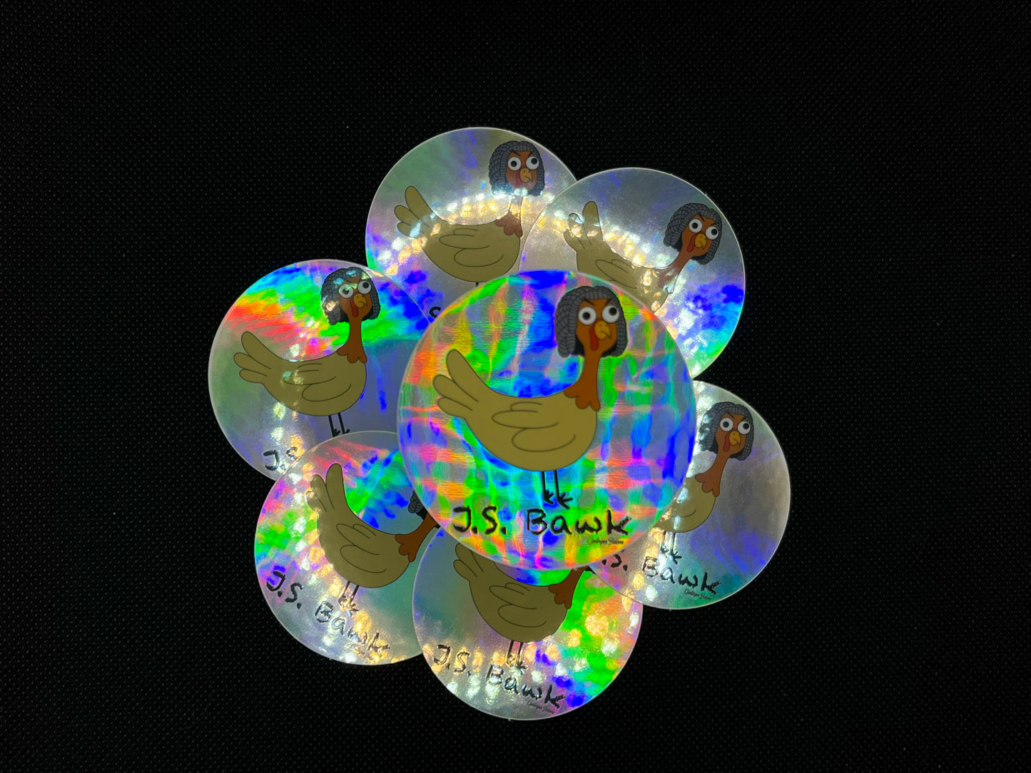 J.S. Bawk Chicken- Holographic Decomposer Sticker