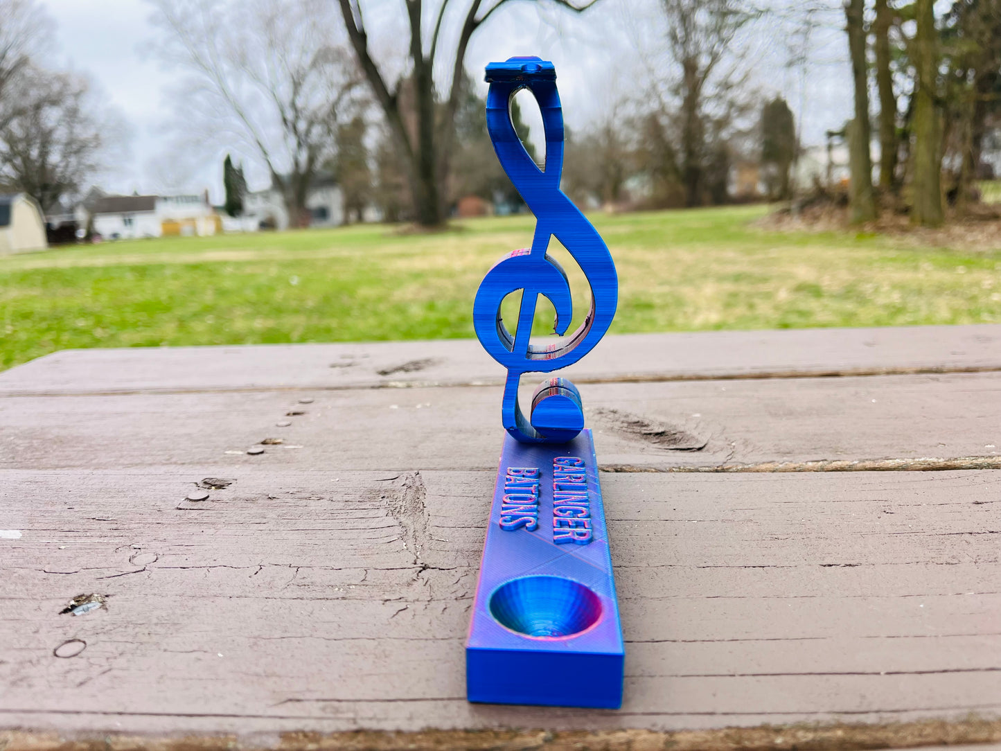 Bari Sax & Treble Transforming Baton Stand STL File