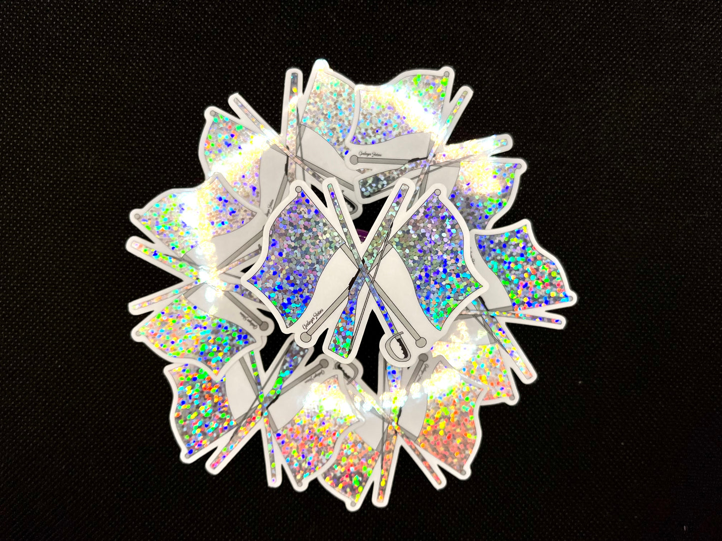 Color Guard- Glitter Sticker