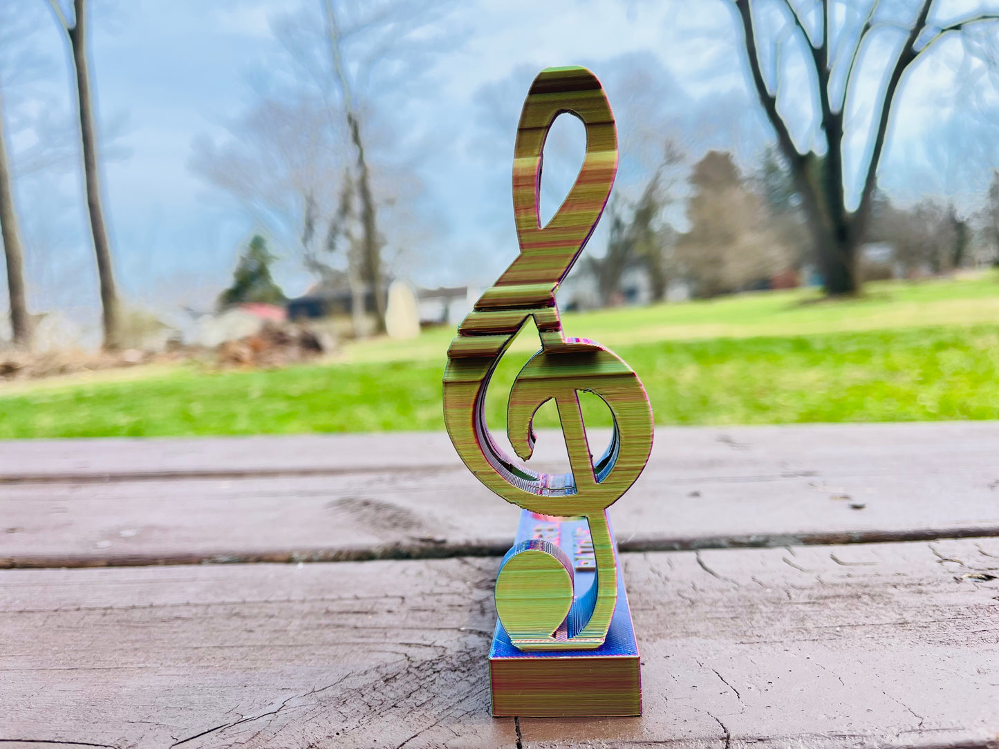 Trumpet & Treble Transforming Baton Stand STL File