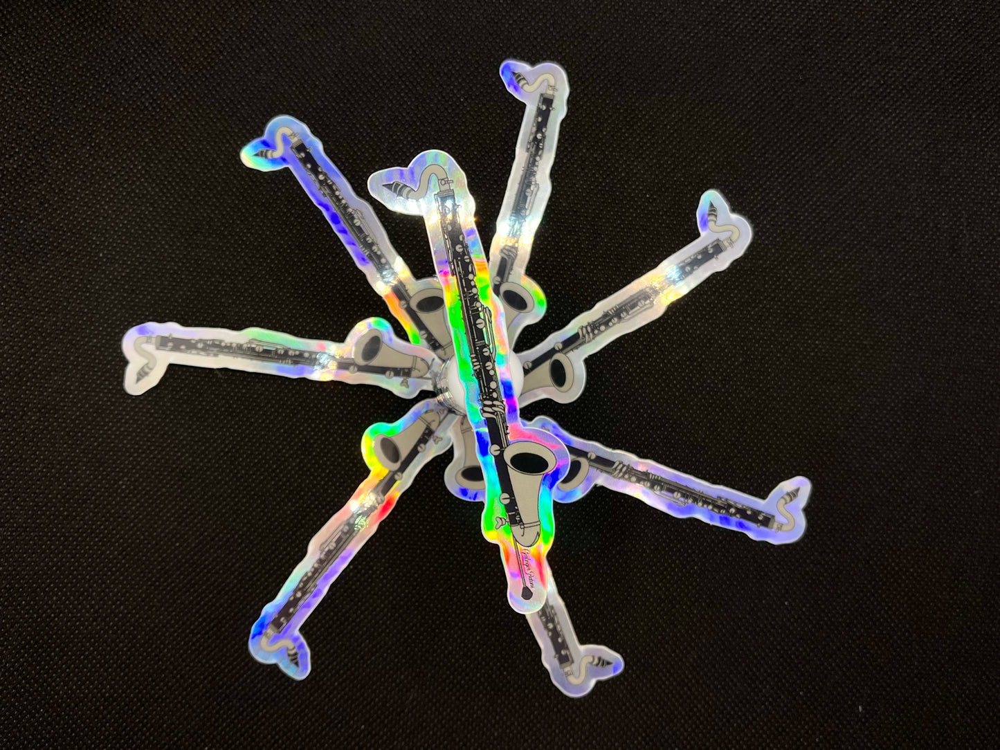 Bass Clarinet- Holographic Sticker