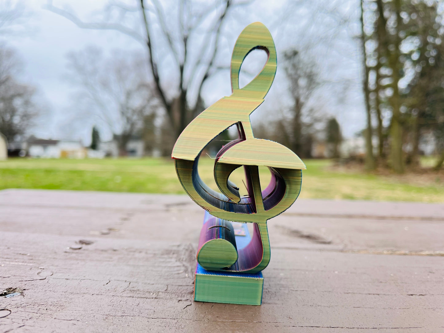 Saxophone & Treble Transforming Baton Stand STL File