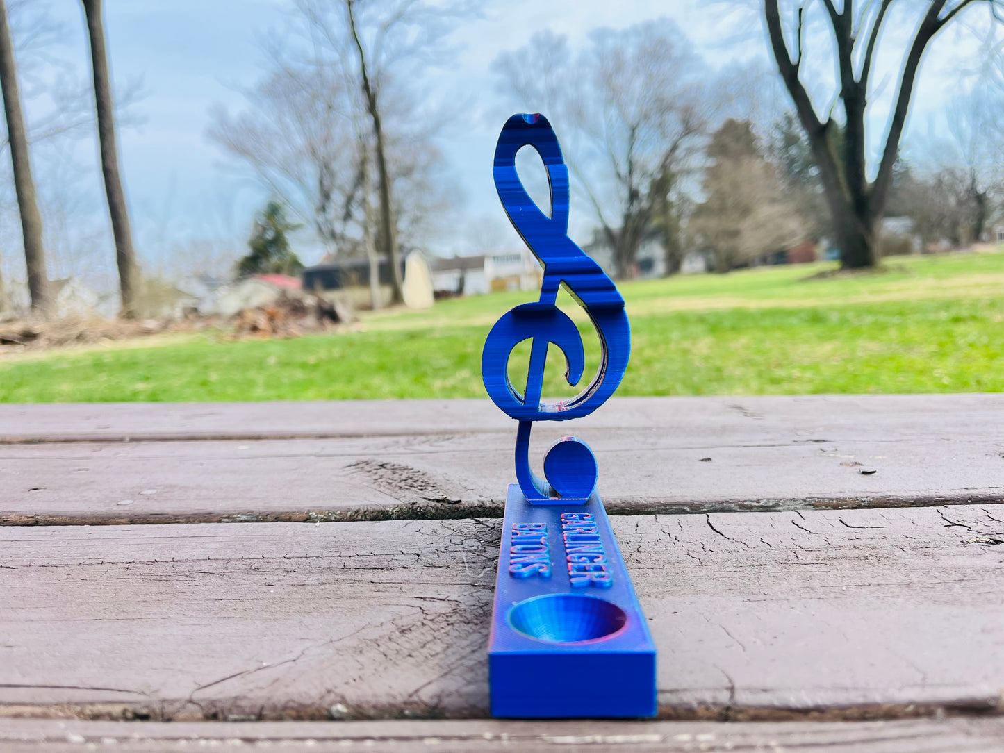 Trumpet & Treble Transforming Baton Stand STL File