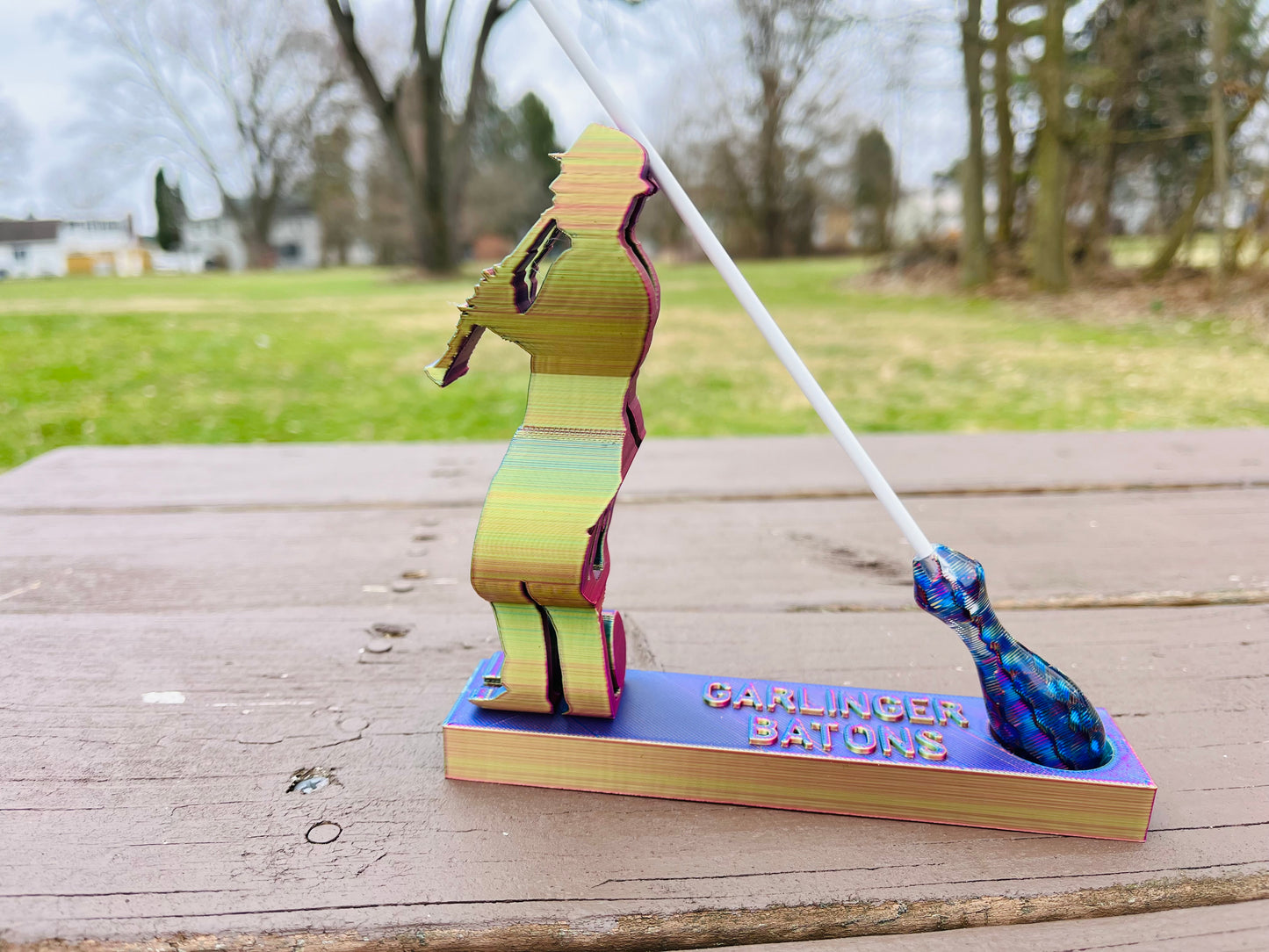 Clarinet Player & Treble Transforming Baton Stand STL File
