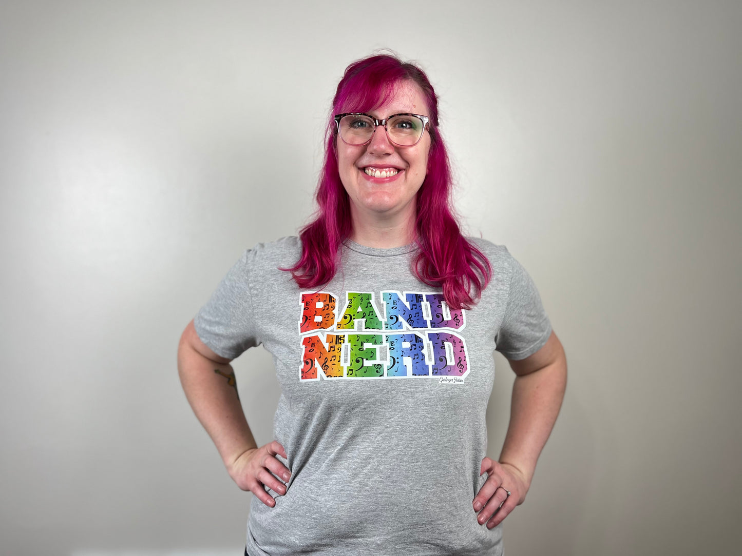 Band Nerd- Rainbow Music Shirt