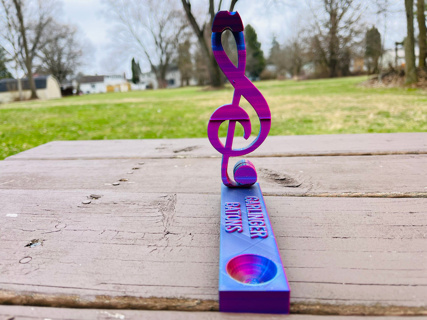 Bass Clarinet & Treble Transforming Baton Stand STL File