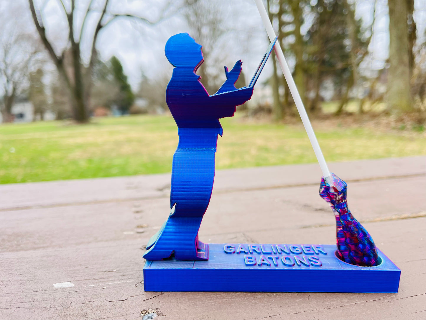 Masc. Conductor & Treble Transforming Baton Stand
