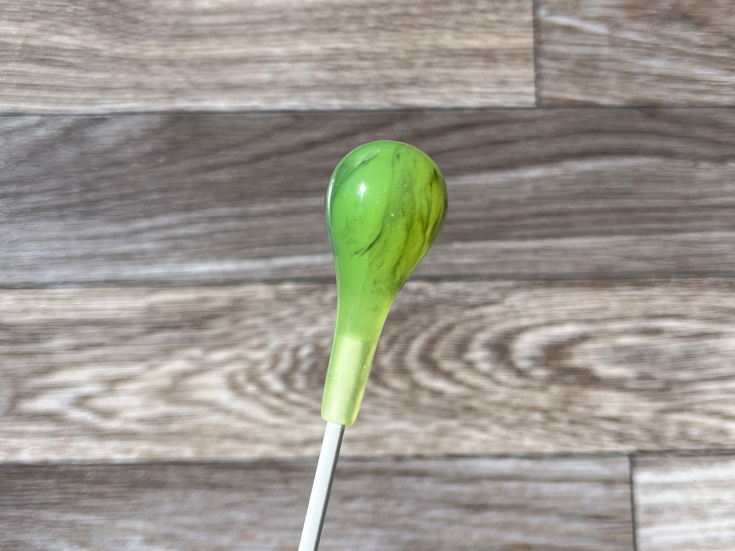 Glowing Orb- Pear Fiberglass Conducting Baton