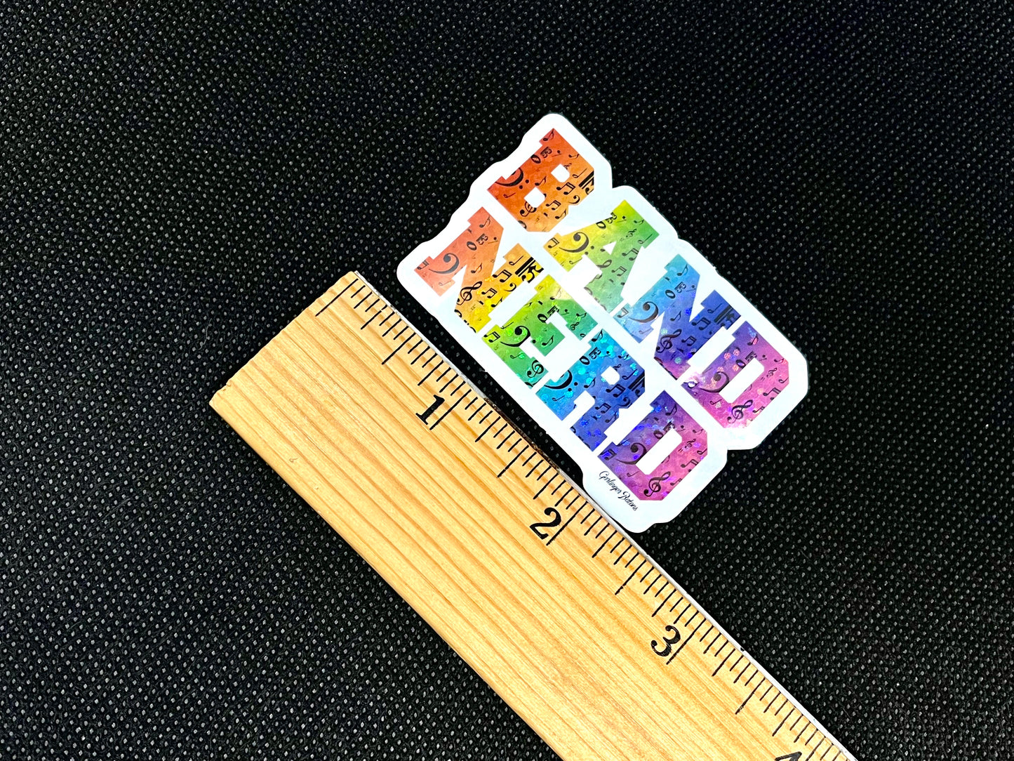Band Nerd- Glitter Sticker