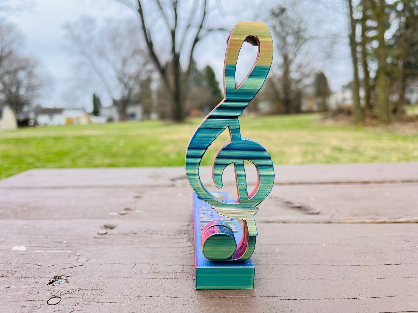 Bass Clarinet & Treble Transforming Baton Stand STL File