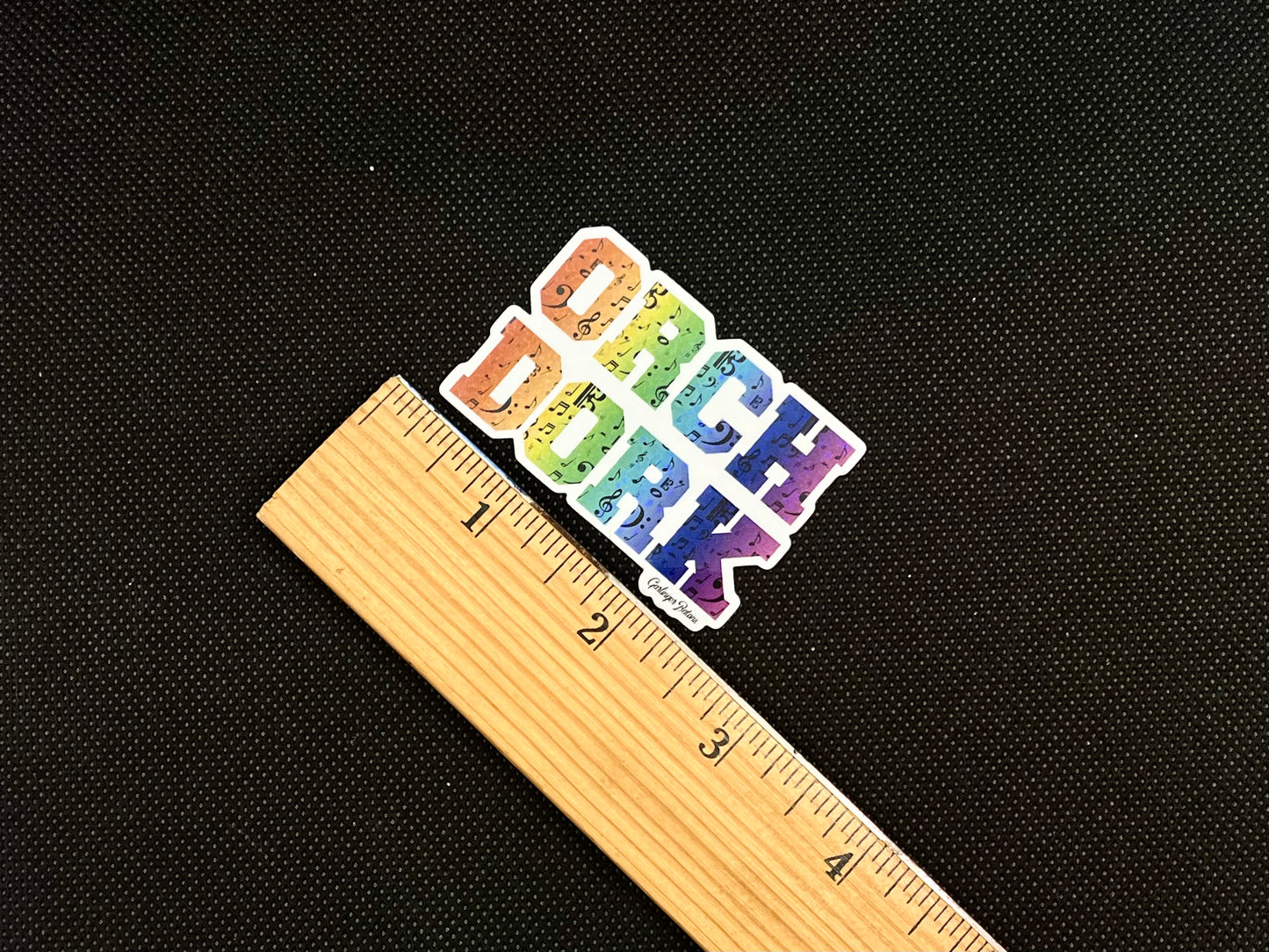 Orch Dork- Glitter Sticker