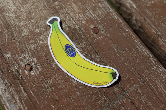 Beethoven's Banana- Music Pun Sticker