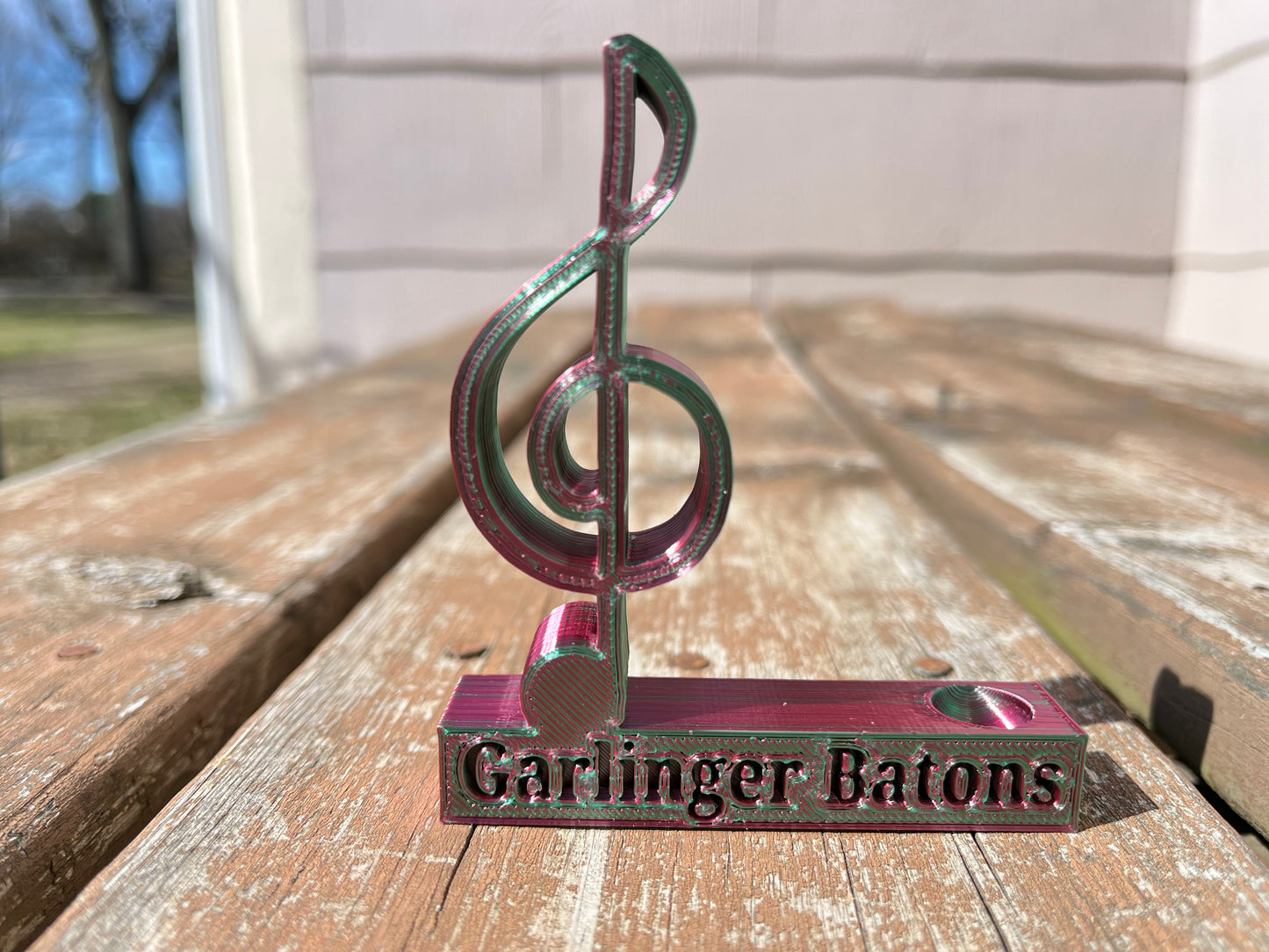3d Printed Baton Stand Treble Clef