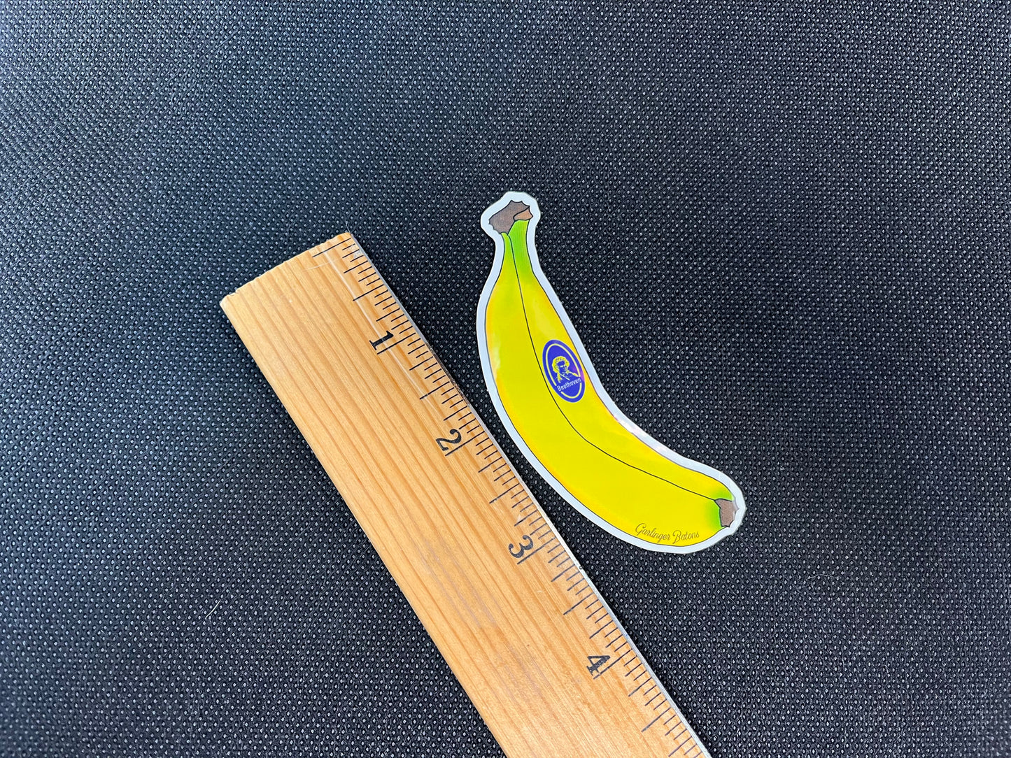 Beethoven's Banana- Music Pun Sticker
