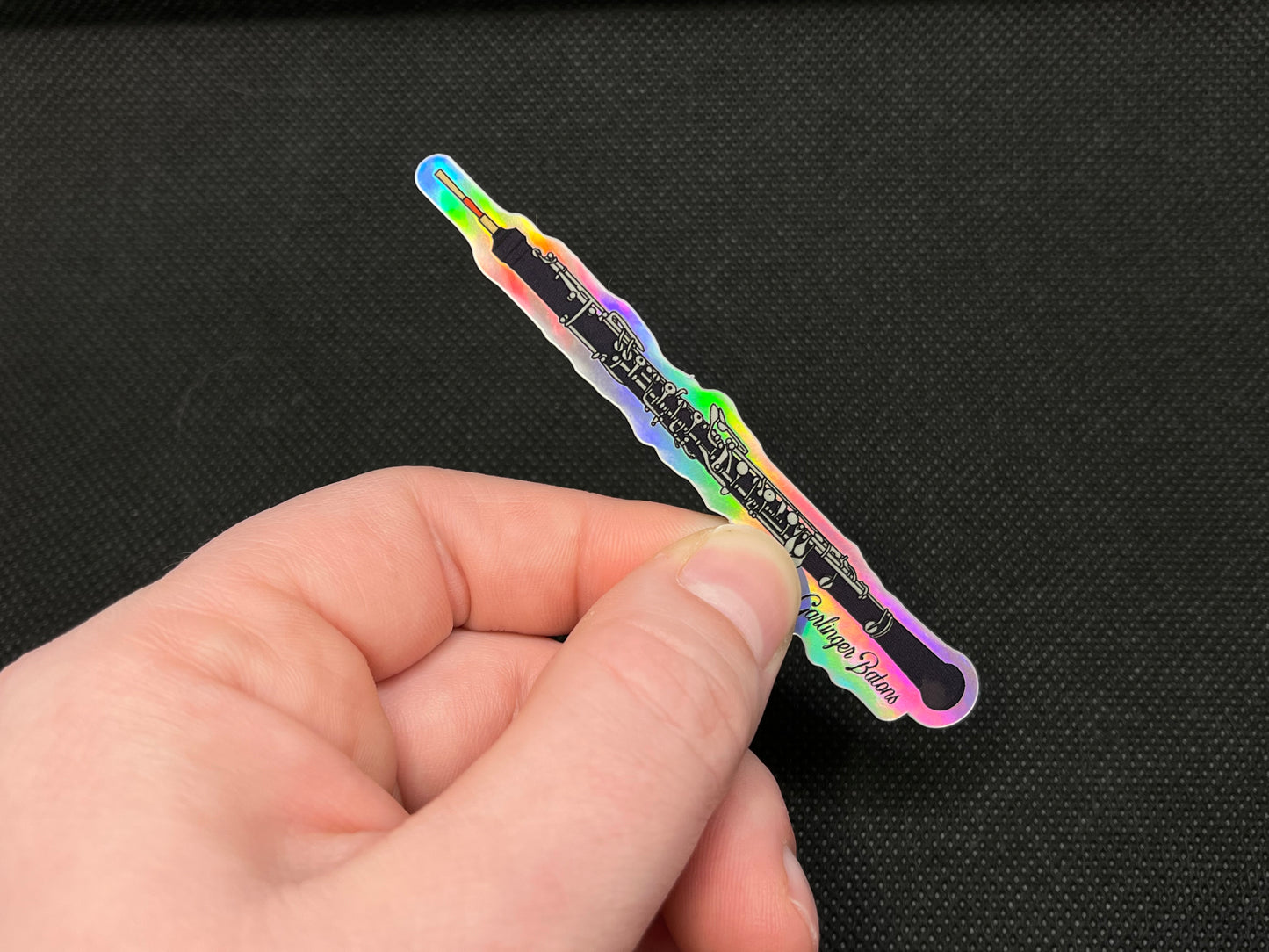 Holographic Oboe Sticker