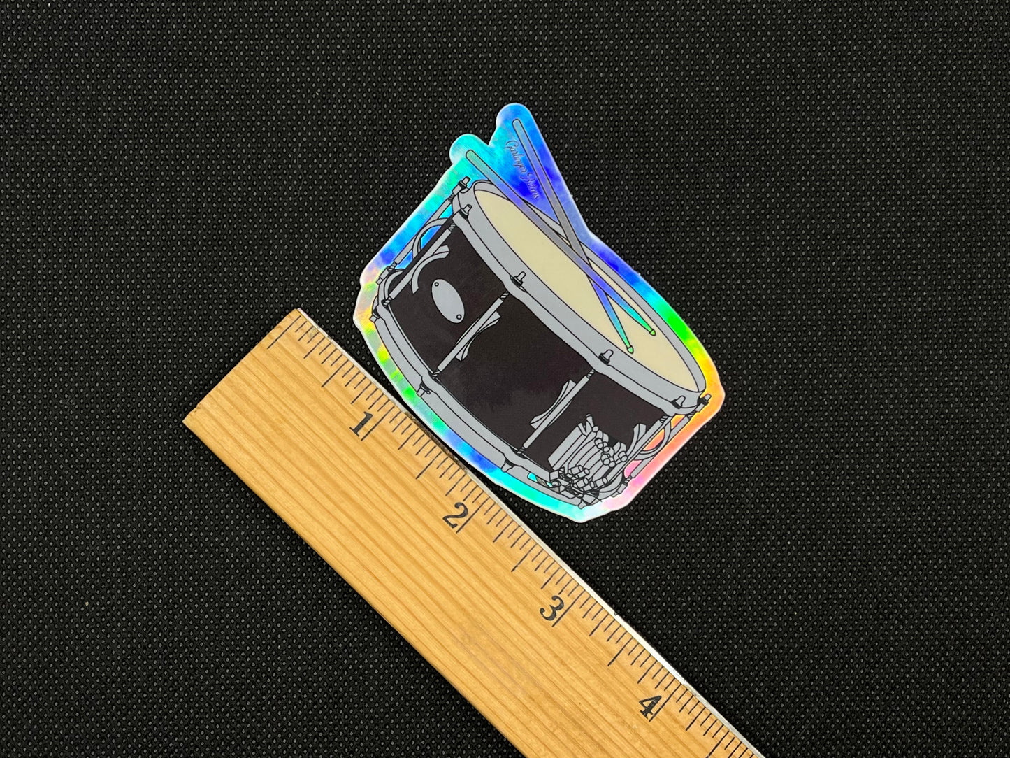 Snare Drum- Holographic Sticker