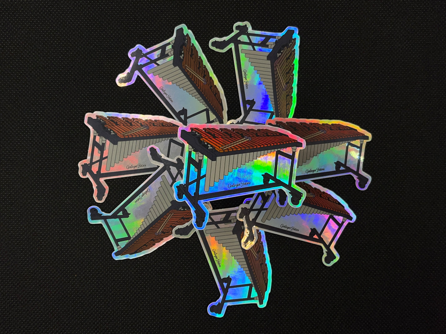 Marimba- Holographic Sticker