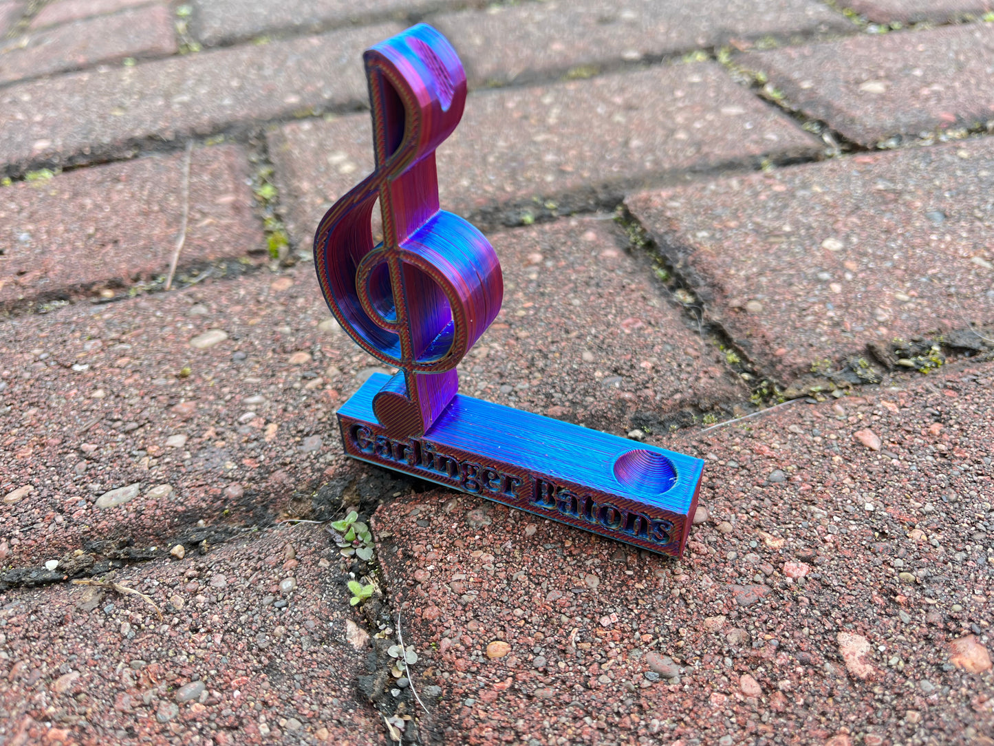 3d Printed Baton Stand Treble Clef