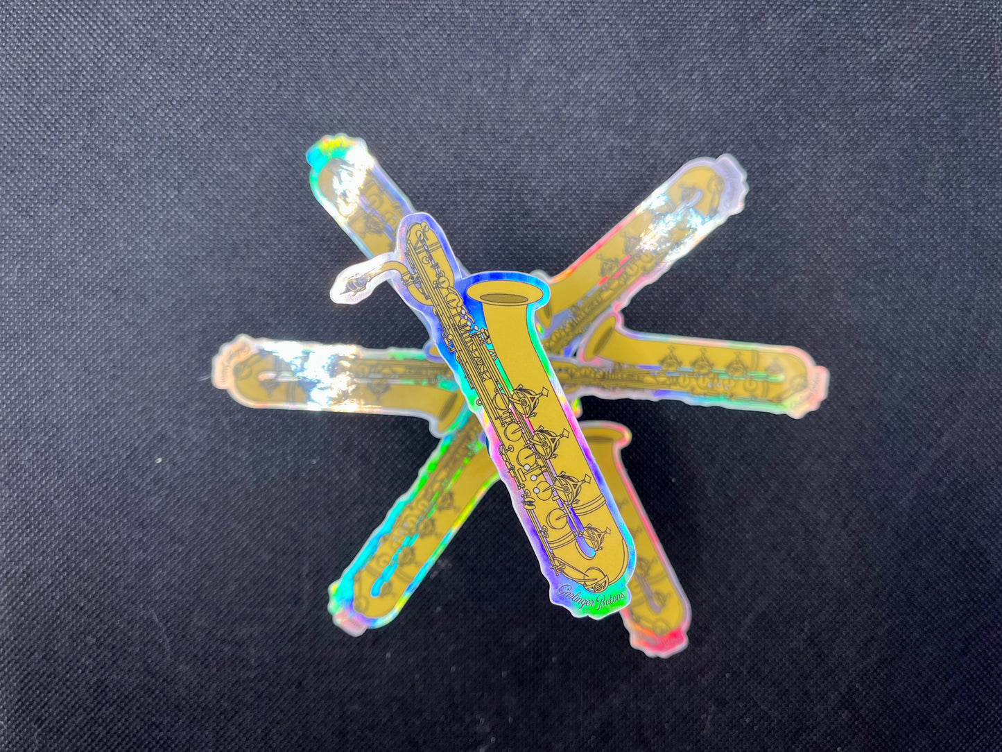Holographic Bari Sax Sticker