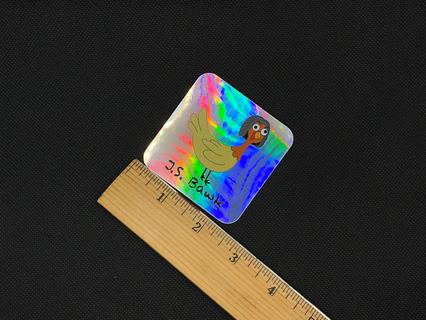 J.S. Bawk Chicken- Holographic Decomposer Sticker