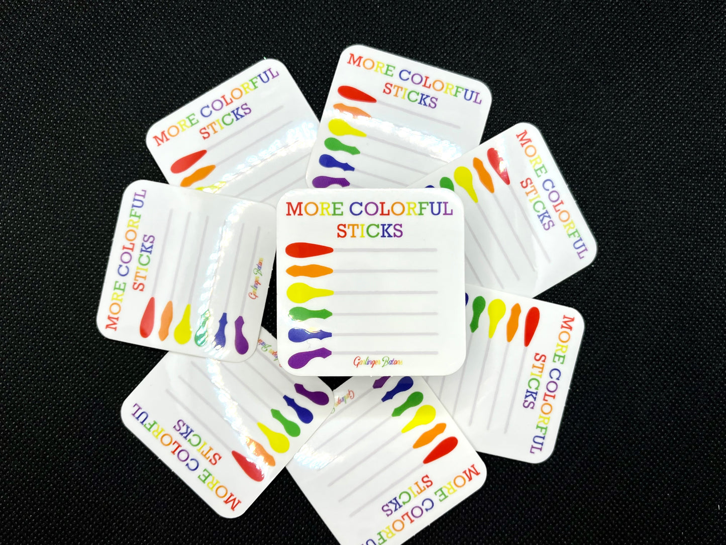 More Colorful Sticks- Clear Sticker