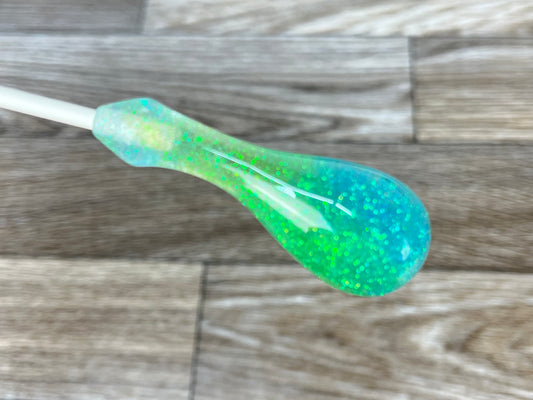 Blue and Green Glitter- Dooku Acrylic Conducting Baton