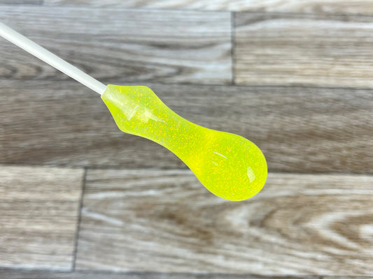 Yellow Glitter- Ergonomic Acrylic Conducting Baton