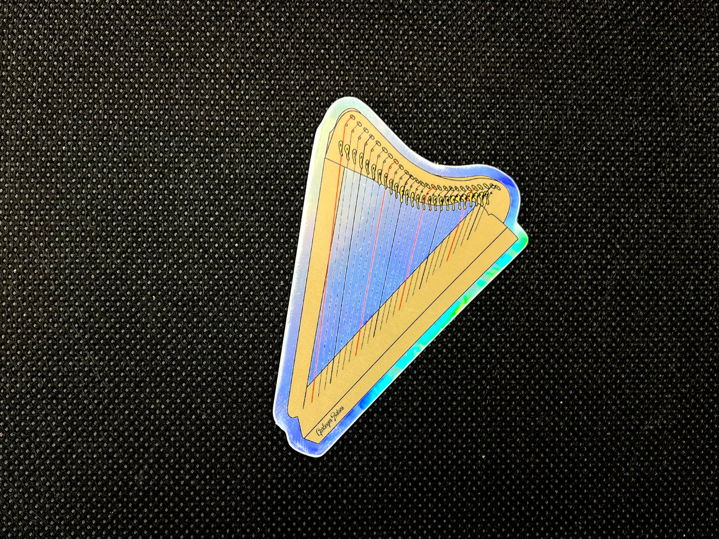 Harp- Holographic Sticker
