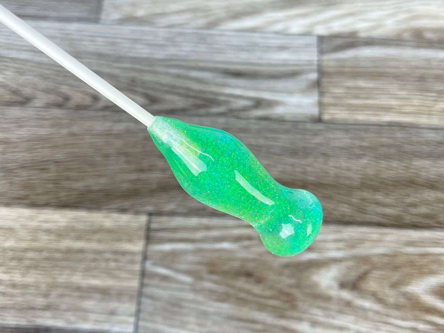 Blue and Green Glitter- Squid Acrylic Conducting Baton