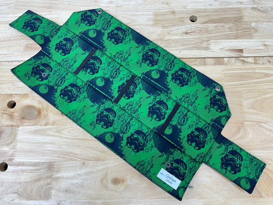 Green Death Star- Four Baton Case