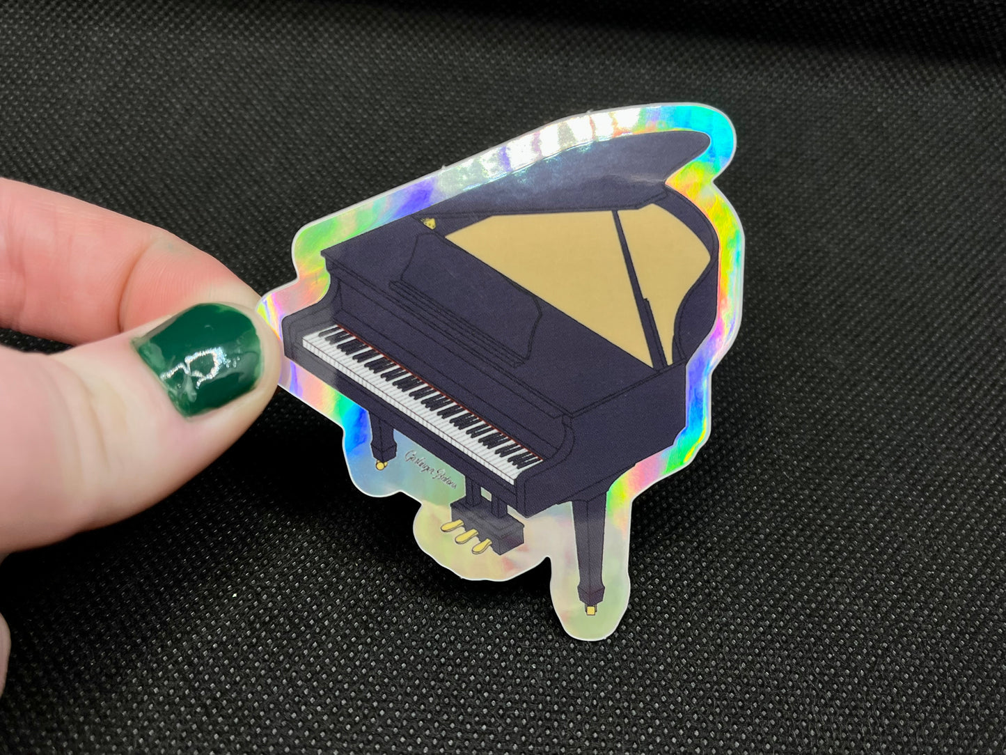 Piano- Holographic Sticker