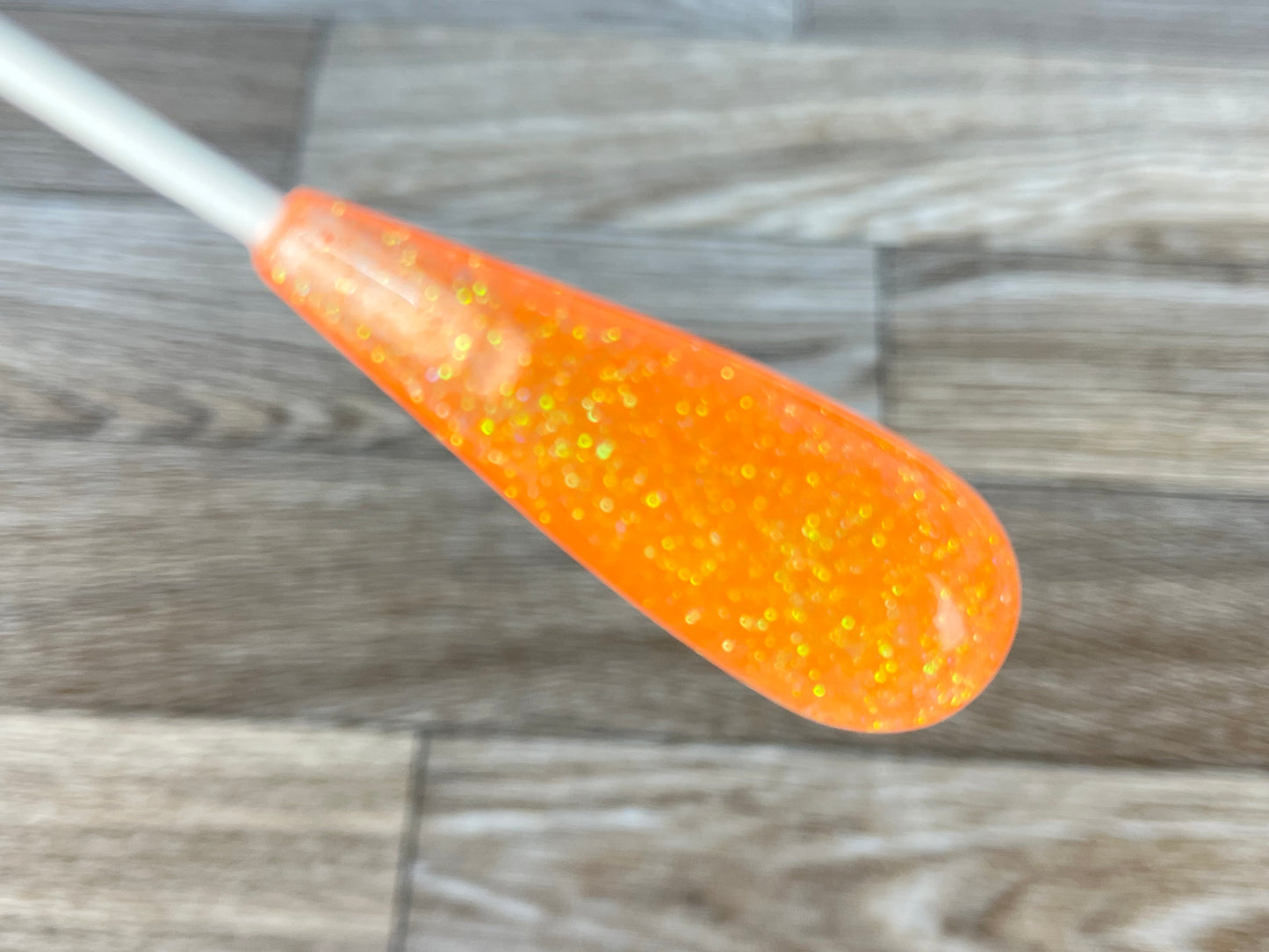 Orange Glitter- Traditional Acrylic Conducting Baton