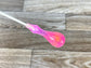 Pink, Purple, Yellow Glitter- Spindle Acrylic Conducting Baton