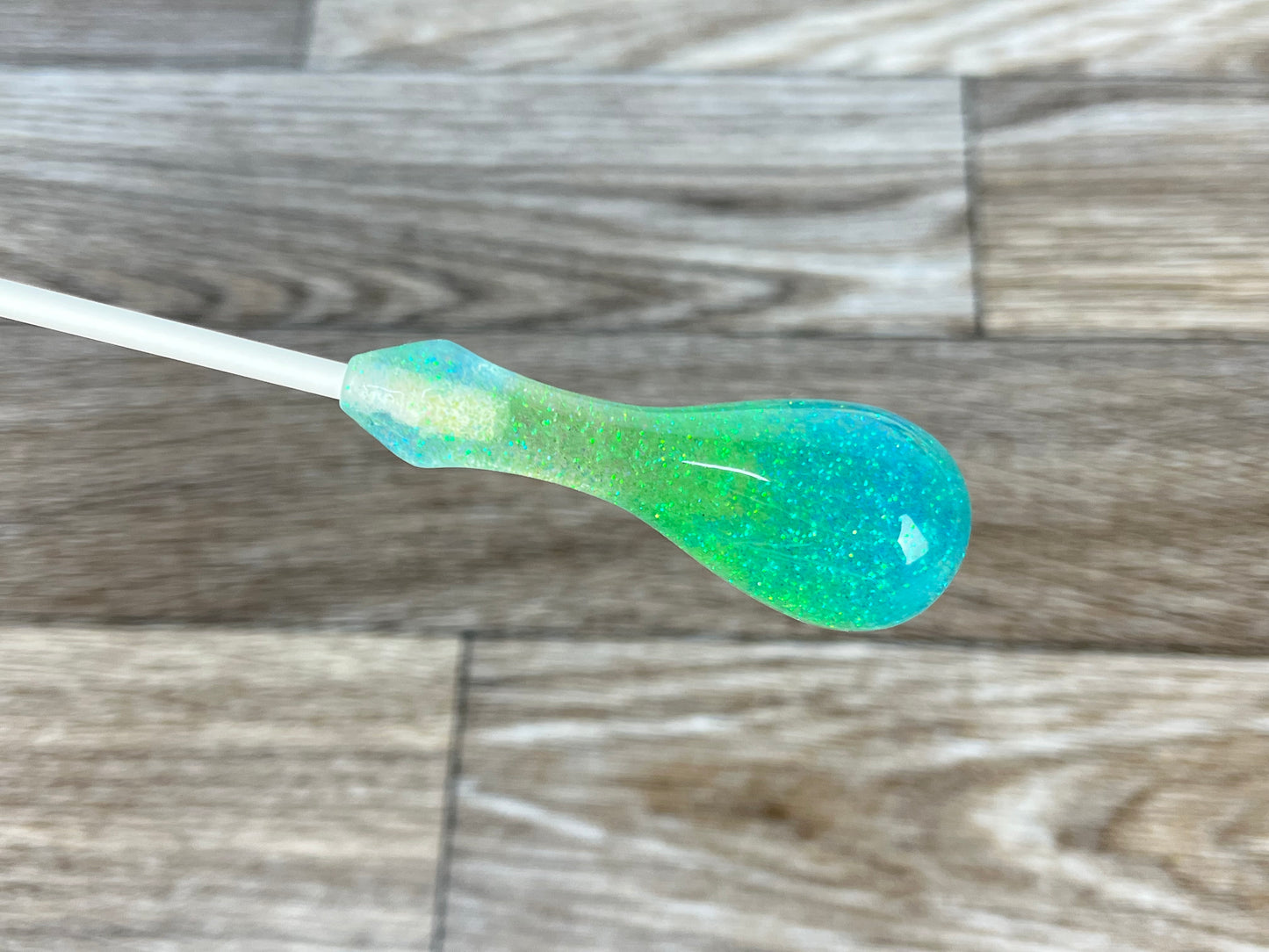 Blue and Green Glitter- Dooku Acrylic Conducting Baton
