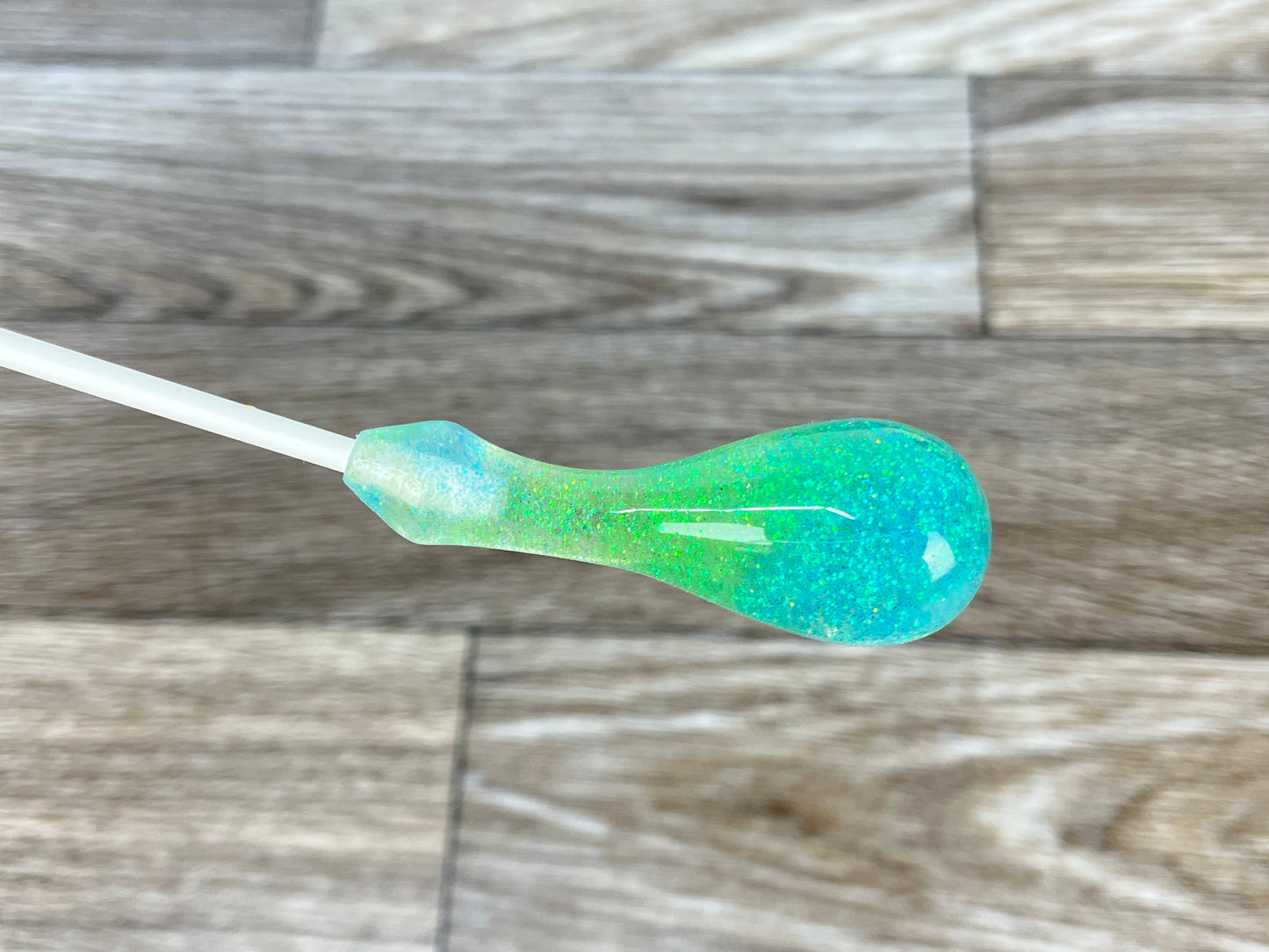 Blue and Green Glitter- Dooku Acrylic Conducting Baton