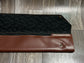 Four Baton Vegan Leather Case - Black Treble Clef Fabric
