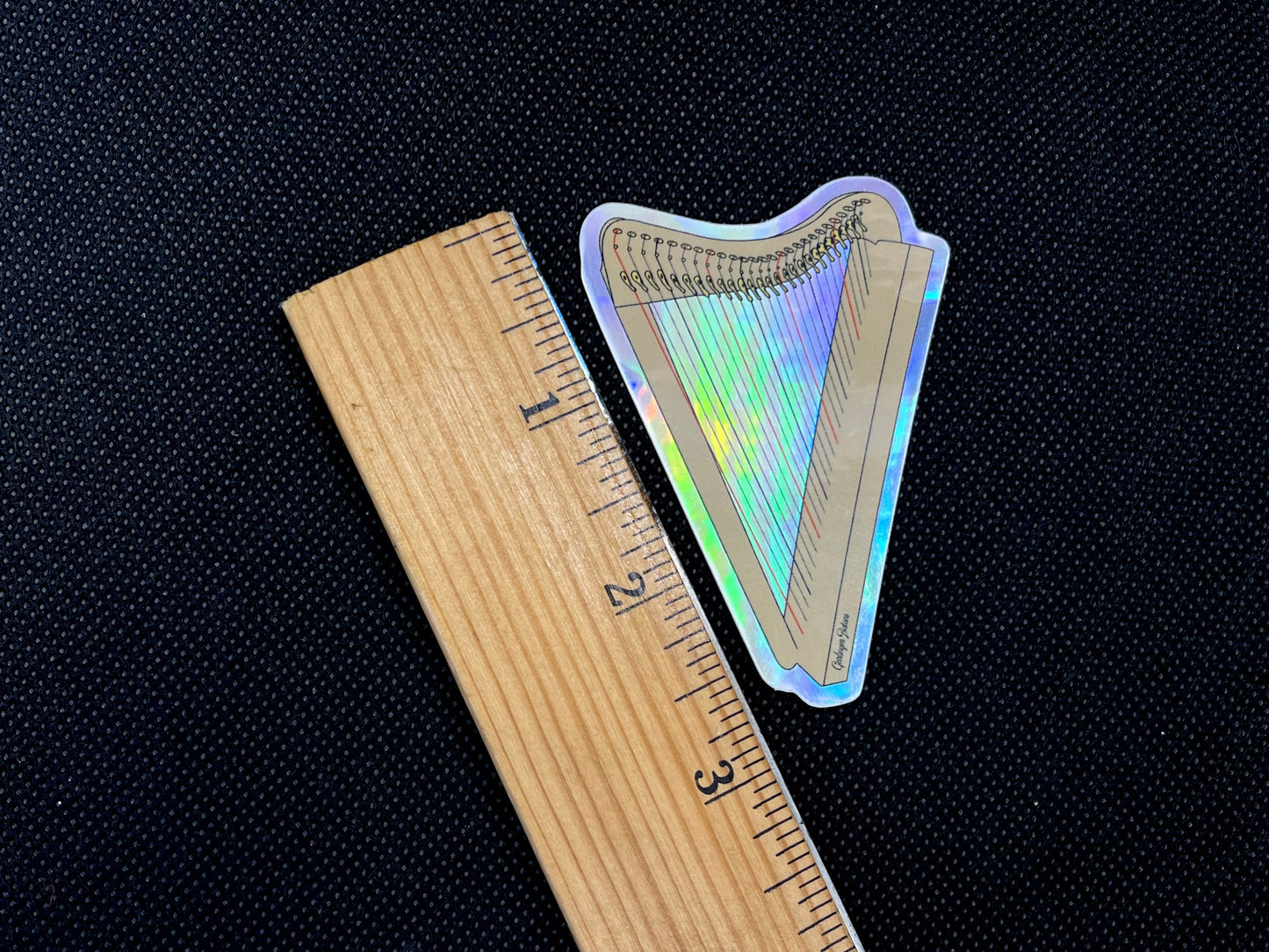 Harp- Holographic Sticker