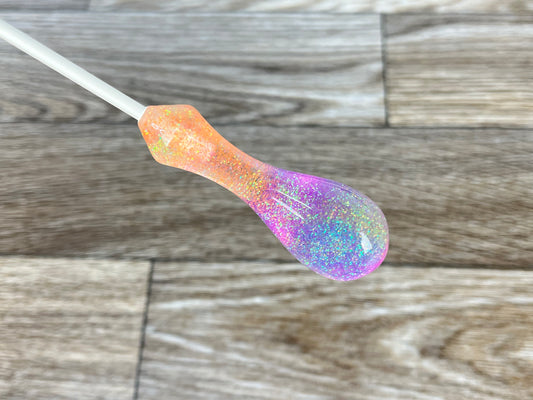 Rainbow Glitter- Ergonomic Acrylic Conducting Baton