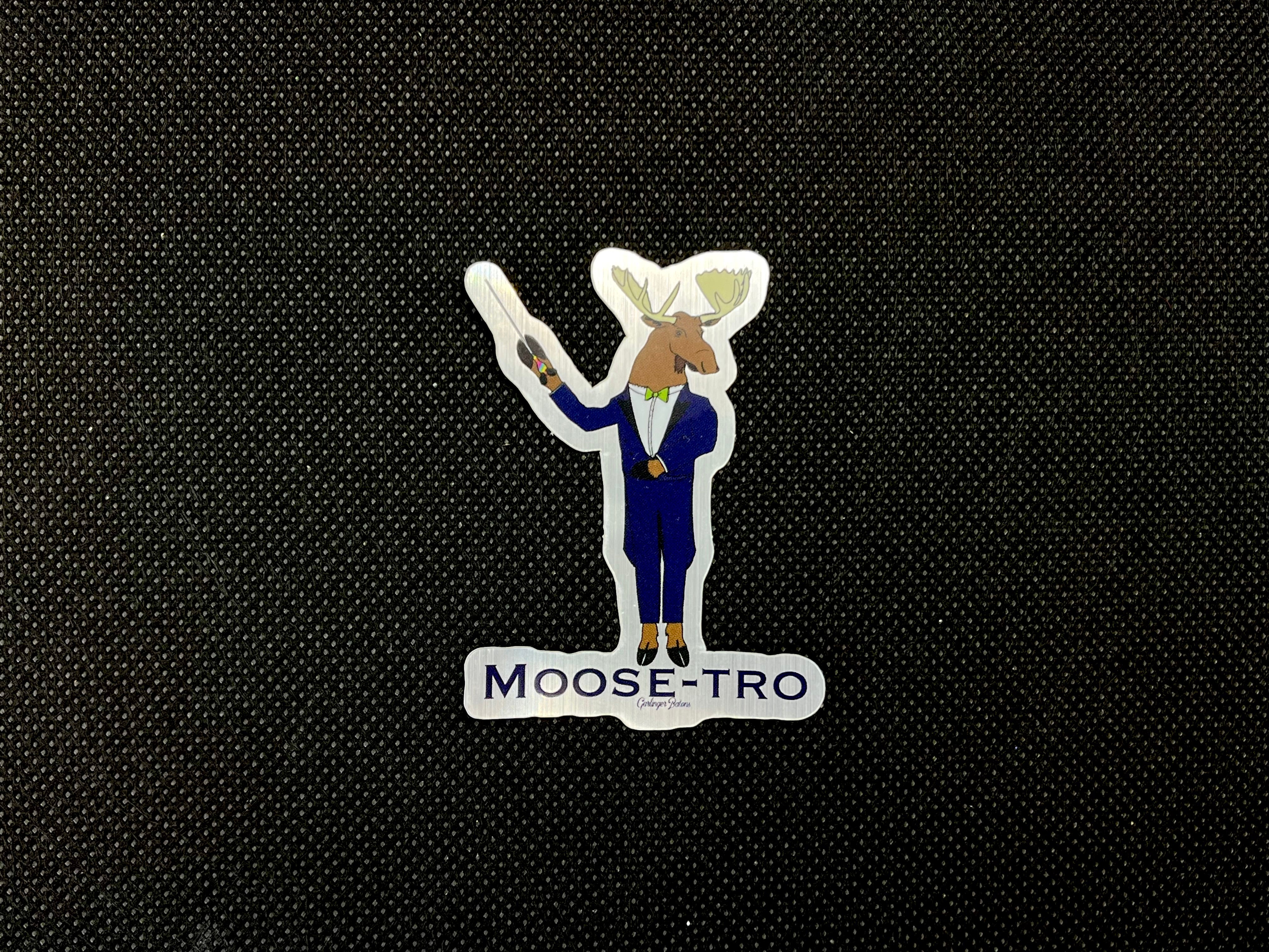 MOOSE-TRO - Brushed Aluminum Sticker – Garlinger Batons
