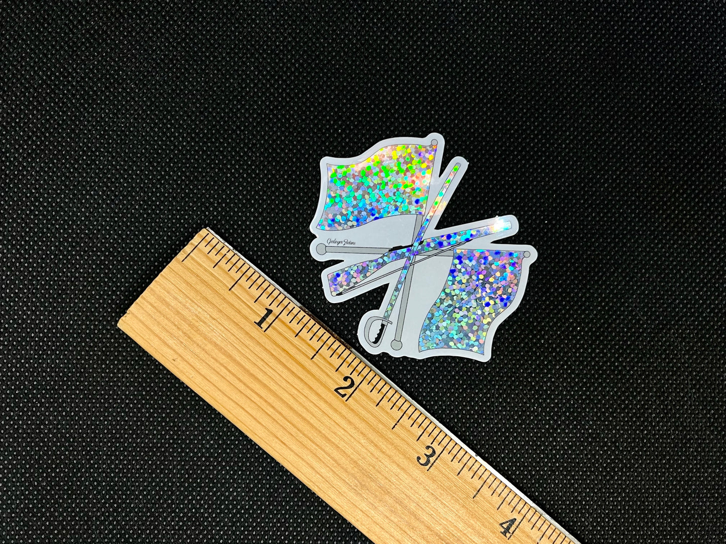 Color Guard- Glitter Sticker