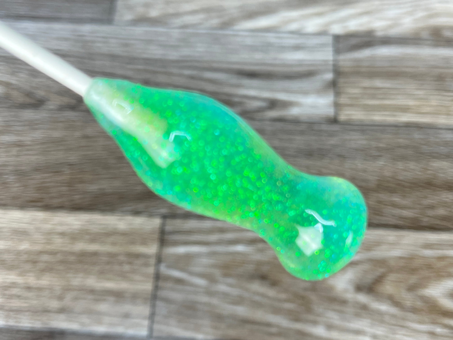 Blue and Green Glitter- Squid Acrylic Conducting Baton