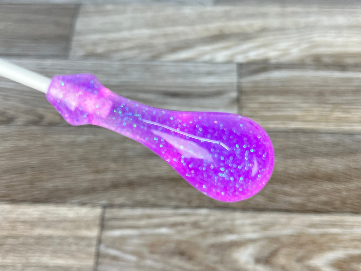 Purple Glitter- Ergonomic Pear Acrylic Conducting Baton