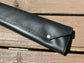 Four Baton Vegan Leather Case - Black Treble Clef Fabric
