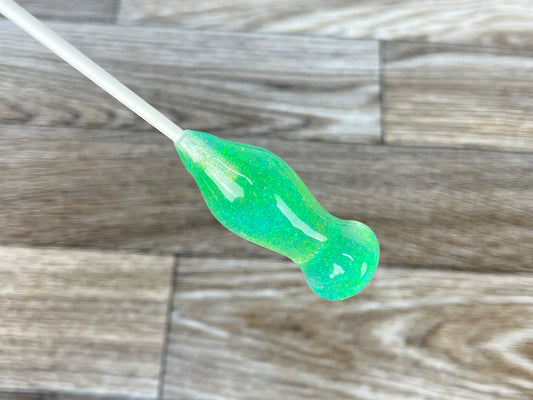 Blue and Green Glitter- Squid Acrylic Conducting Baton